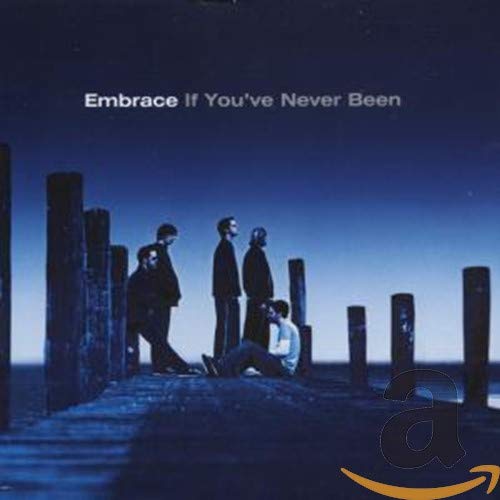 CD cover for Embrace’s “If You’ve Never Been” featuring figures on a pier.