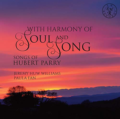 CD cover for “With Harmony Of Soul & Song” with sunset landscape.