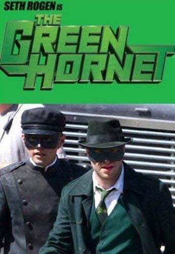 The Green Hornet DVD cover featuring Seth Rogen and Jay Chou in masks.