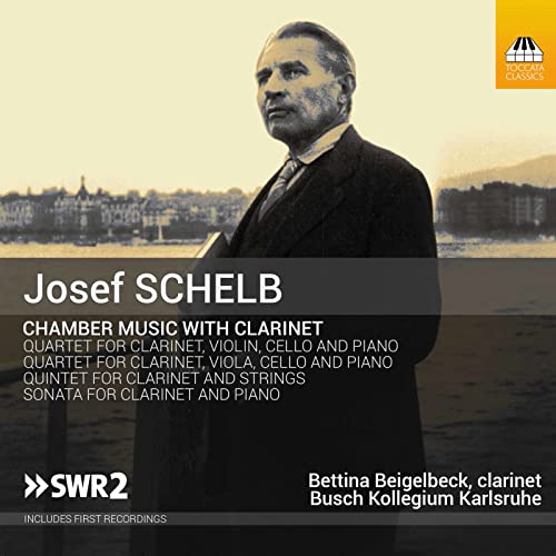 CD cover for "Chamber Music With Clarinet" featuring Josef Schelb’s portrait.