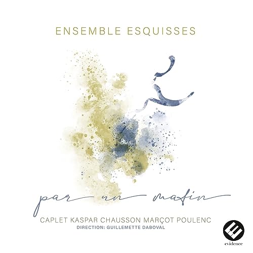 CD cover with abstract watercolor splash and handwritten-style text.