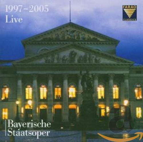 Bavarian State Opera building at dusk, CD cover for live recordings.