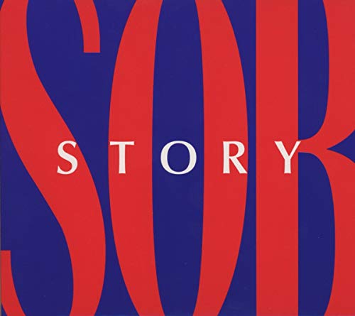 CD cover with wavy red and blue lines spelling “SOB STORY”.