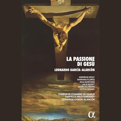 CD cover depicting a man on a cross against a sunset landscape.