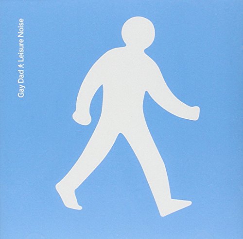 Blue album cover with a white silhouette of a walking person.