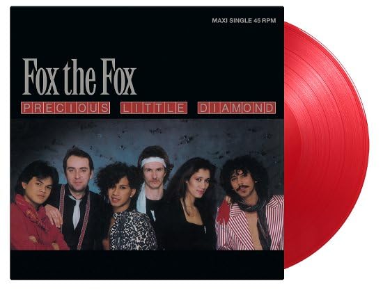 Record sleeve for “Fox the Fox - Precious Little Diamond” and red vinyl record.