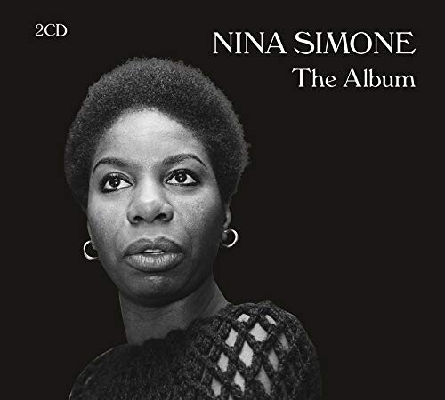 Black and white portrait of Nina Simone on a double CD album cover.