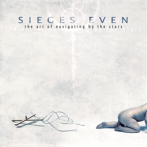 Album cover: Sieges Even, with abstract shapes and a seated figure.