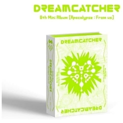 Dreamcatcher album cover, green and white with a spiky, abstract design.