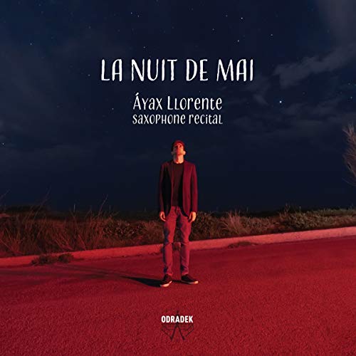 Album cover for "La Nuit De Mai" by Áyax Llorente, featuring a man.