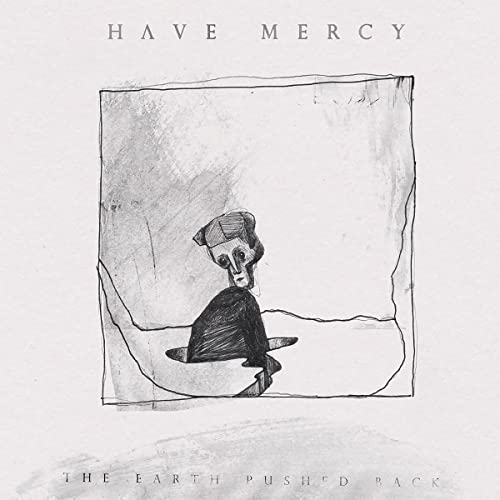 CD cover: sketch of a figure with head in hands, dark tones.