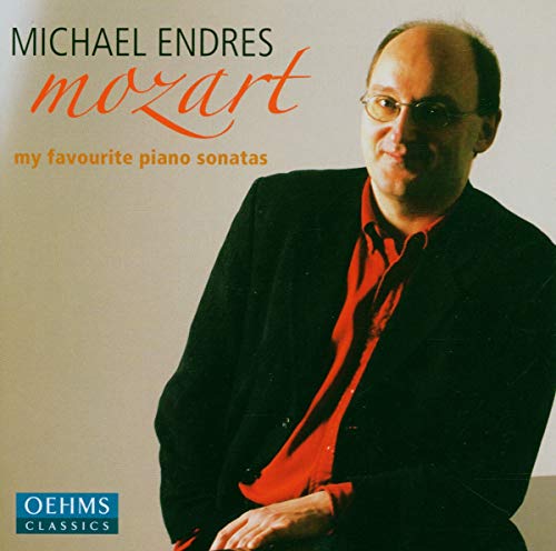 CD cover featuring pianist Michael Endres, performing Mozart sonatas.