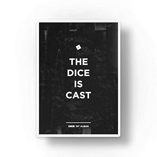 CD cover for Dkb’s “The Dice Is Cast” with white text on black.
