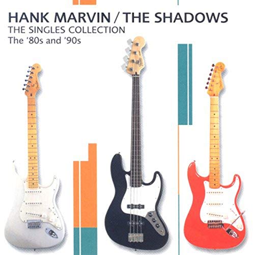 CD cover featuring three electric guitars against a colorful background.