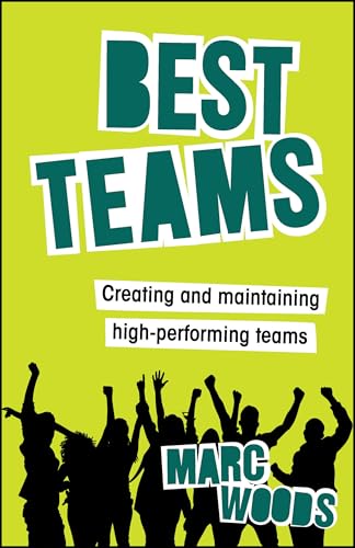Book cover for "Best Teams" by Marc Woods, with silhouetted figures.