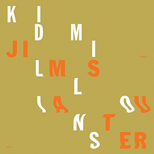 Album cover for Kid Millions & Jim Sauter's "Fountain," with abstract text.