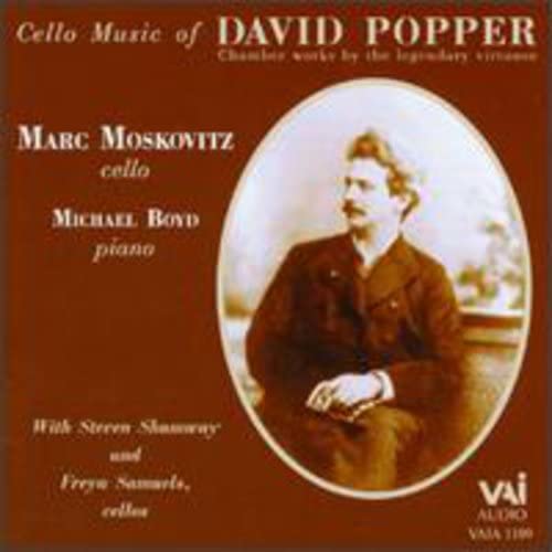 CD cover featuring a portrait of composer David Popper and musicians’ names.