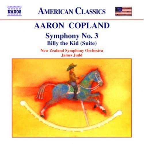 CD cover for Aaron Copland’s Symphony No. 3 and Billy the Kid Suite.
