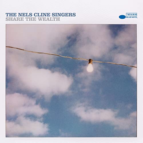 CD cover for "Share The Wealth" by The Nels Cline Singers, sky and lightbulb.