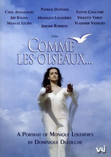 DVD cover for "Comme les Oiseaux...", featuring a woman in white.