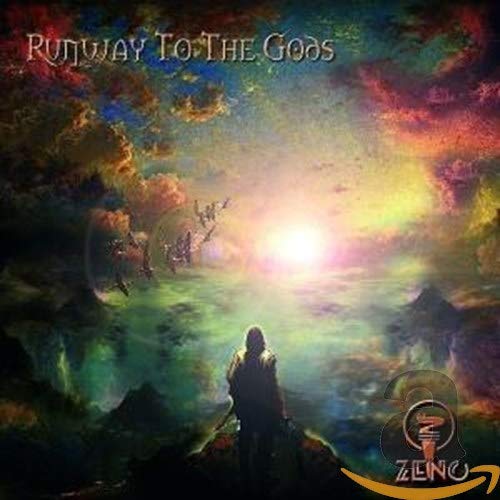 CD cover: figure facing bright light amidst colorful, swirling clouds.