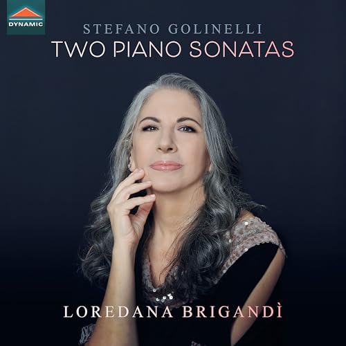 CD cover featuring pianist Loredana Brigandi in a dark studio portrait.