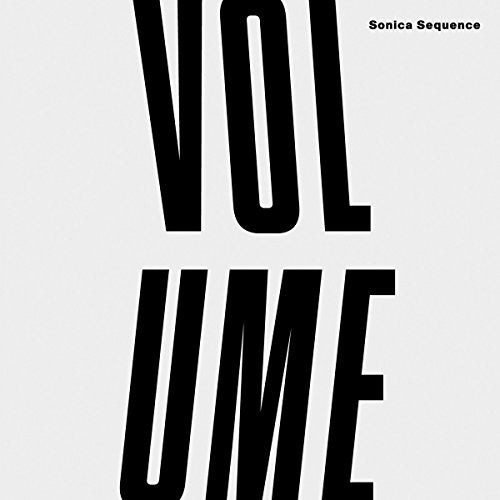 CD cover with large, bold black text reading "VOLUME" on a white background.