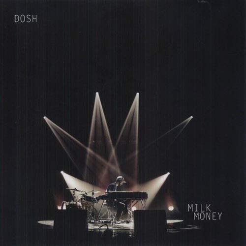 Dosh album cover: musician at a keyboard with stage lighting.