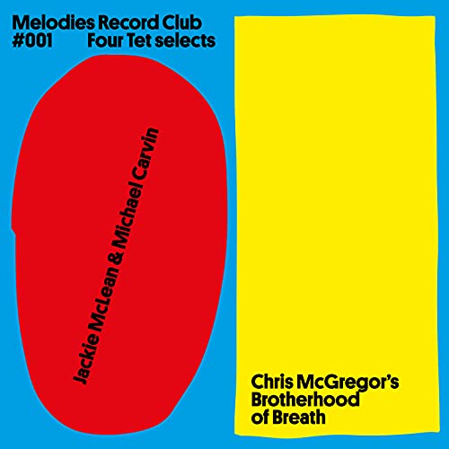 Record cover: red and yellow abstract shapes with artist names.