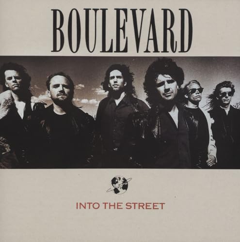 CD cover for Boulevard’s “Into The Street” featuring a band portrait.