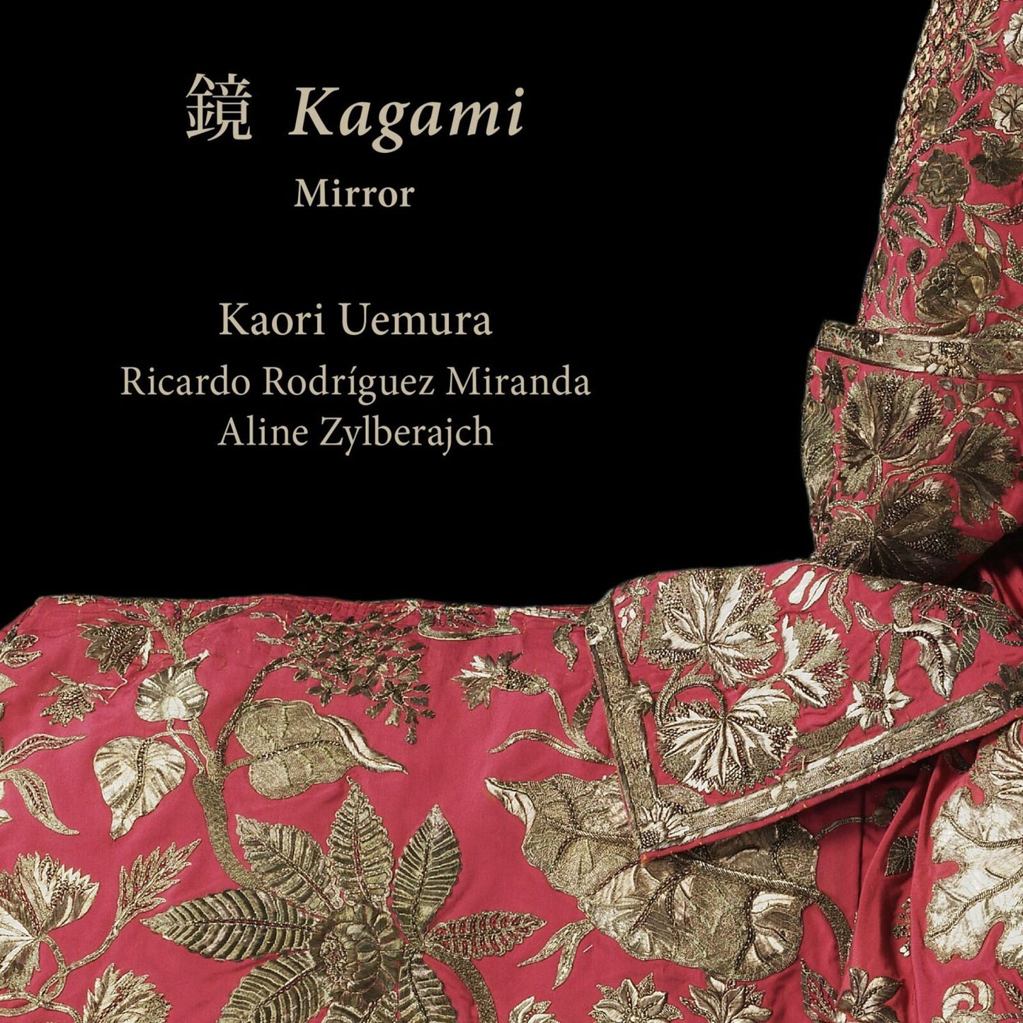CD cover with ornate gold embroidery and Japanese text.