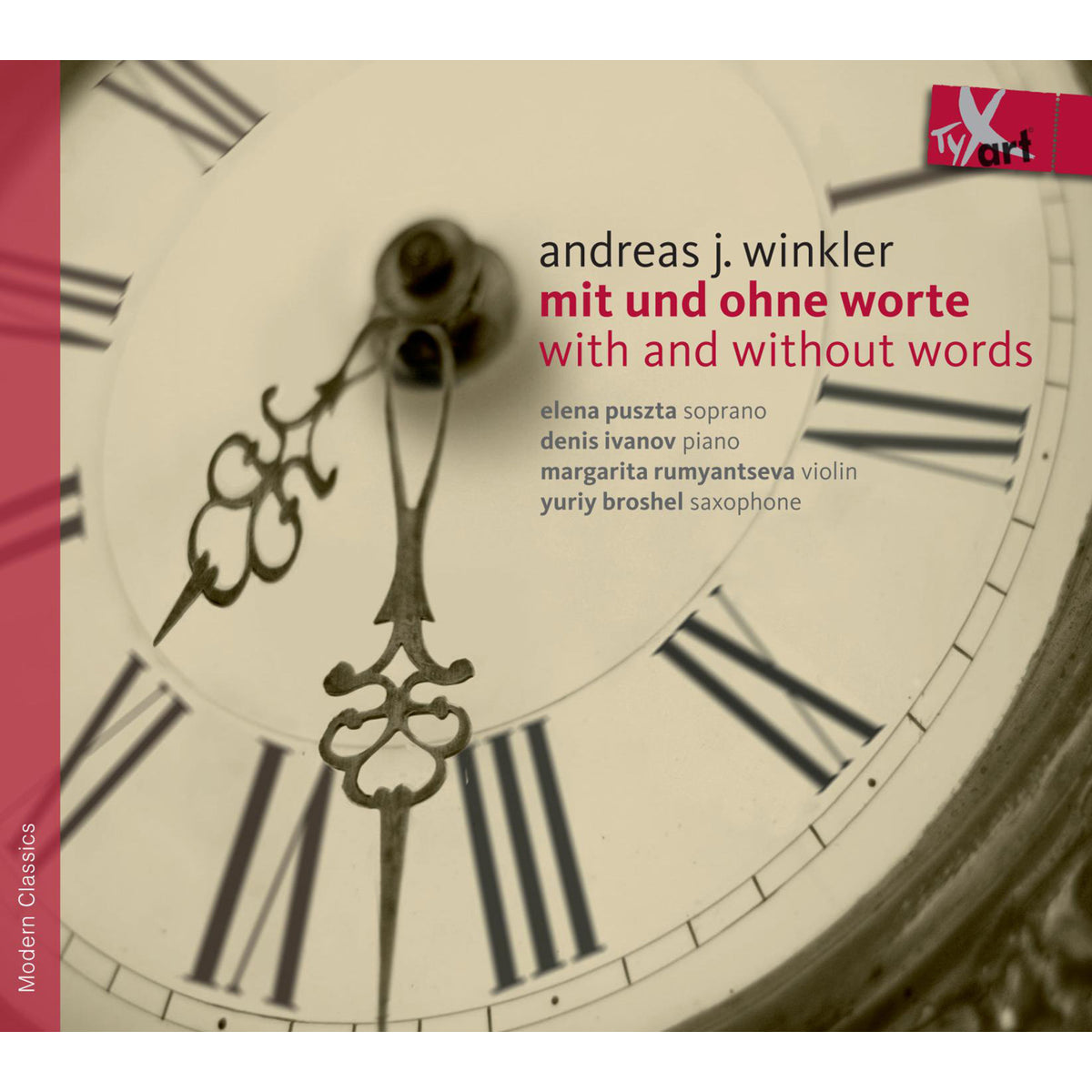CD cover with a clock face and musical instrument imagery.