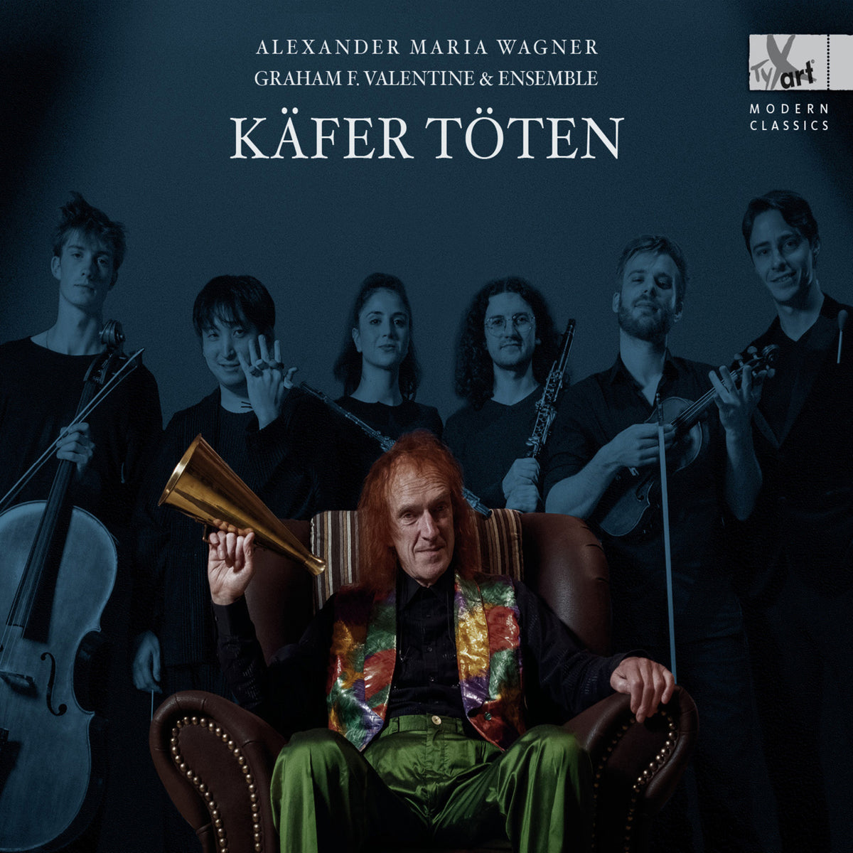 CD cover featuring musicians with a seated, older man in front.