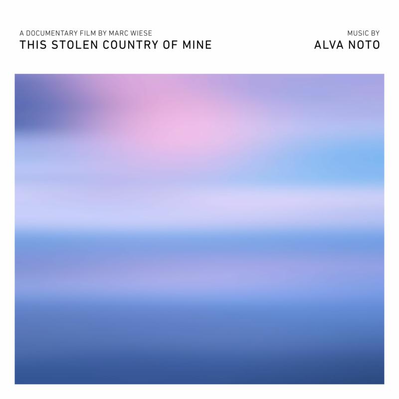 Album cover for Alva Noto’s “This Stolen Country Of Mine” with blurred landscape.
