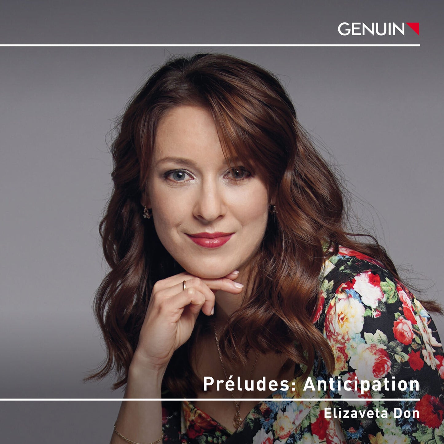 CD cover featuring pianist Elizaveta Don with floral patterned sleeve.