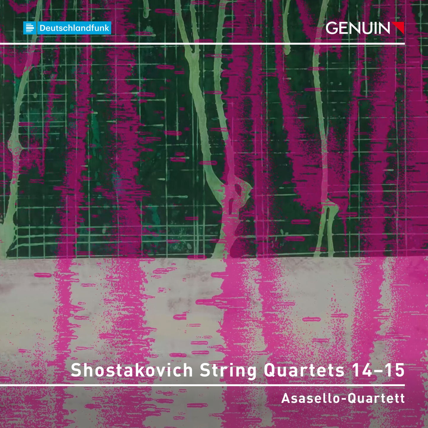 CD cover for Shostakovich String Quartets 14-15 by Asasello-Quartett.