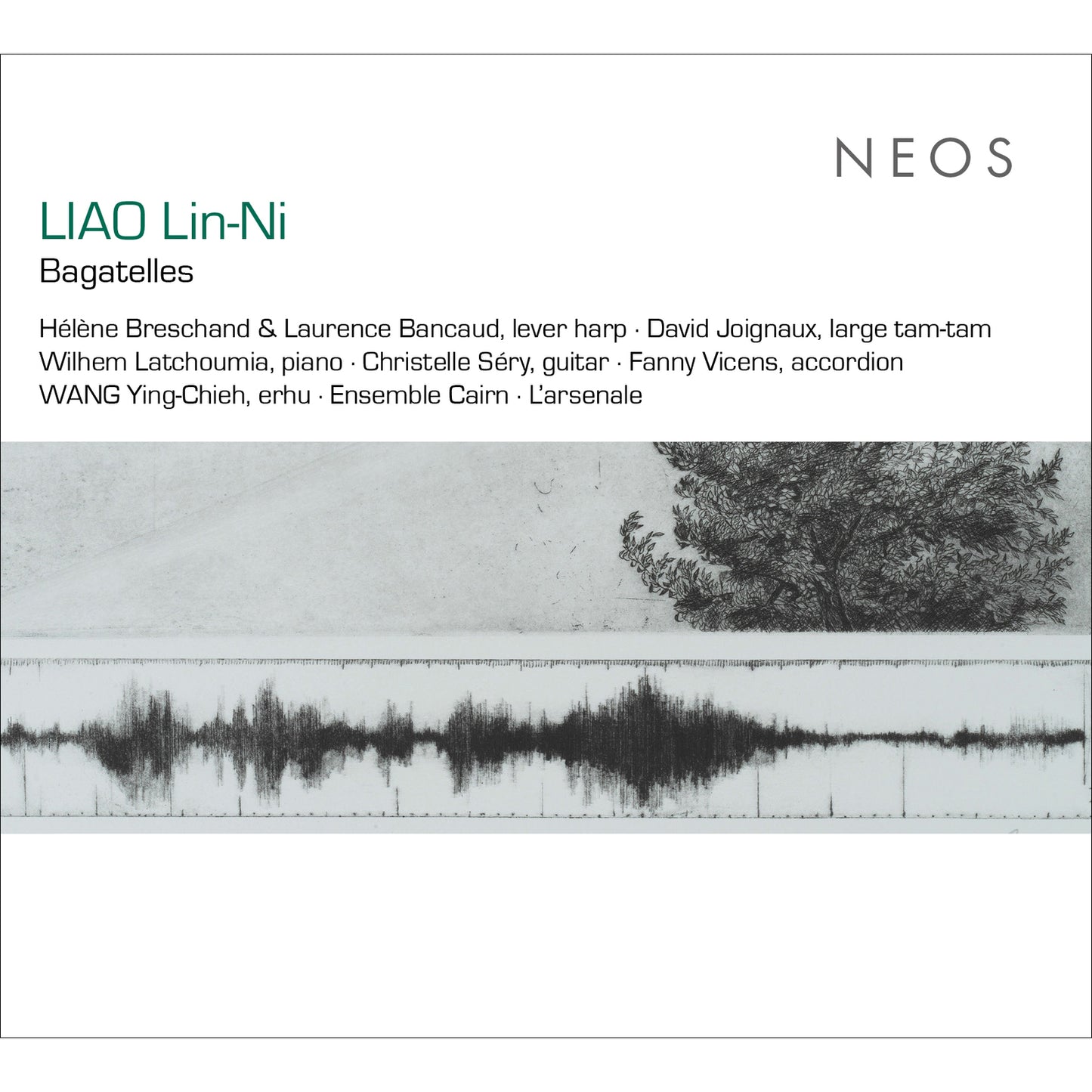 CD cover for "Liao Lin-Ni Bagatelles" featuring a landscape and text.