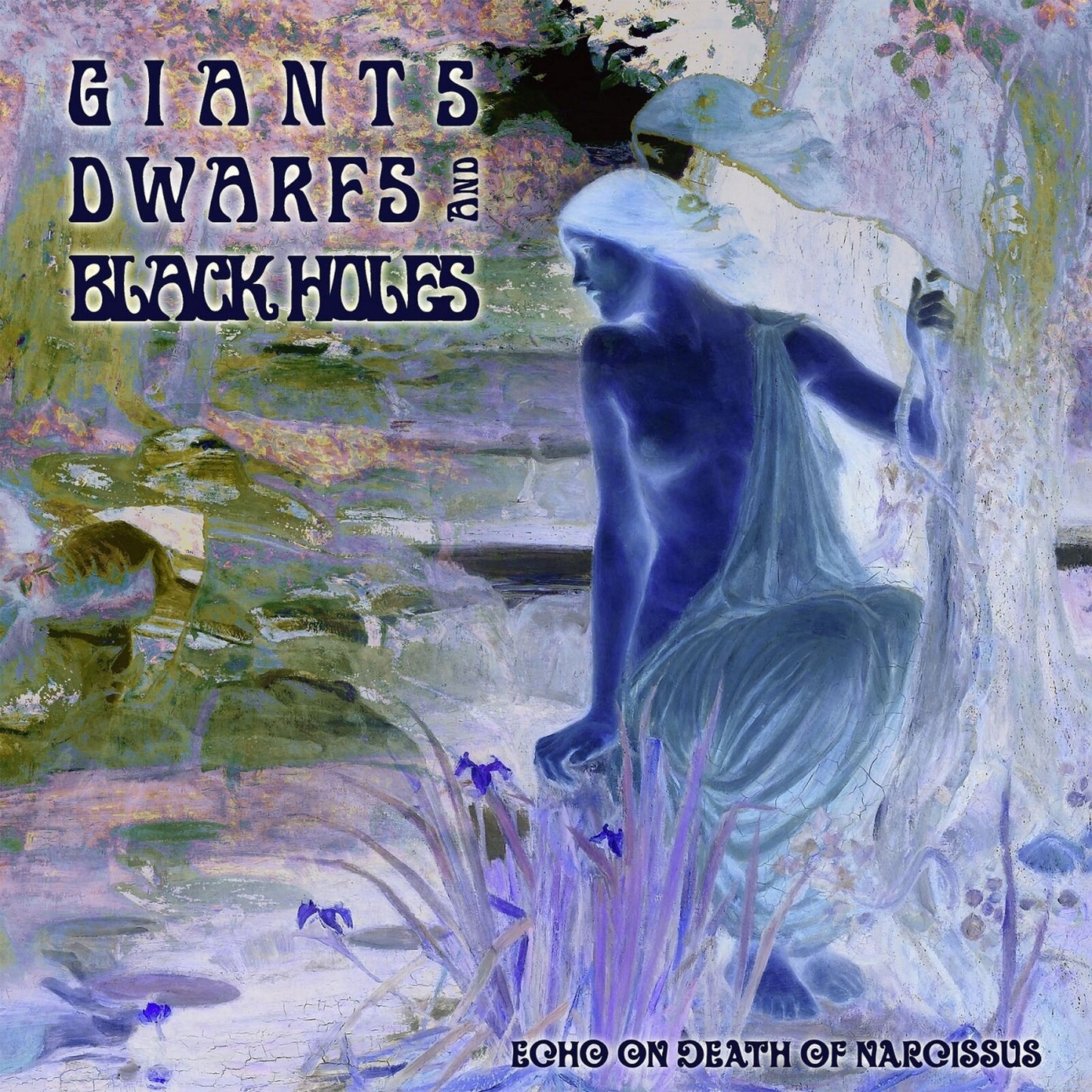 CD cover: painted image of a blue figure by water, text overlay.