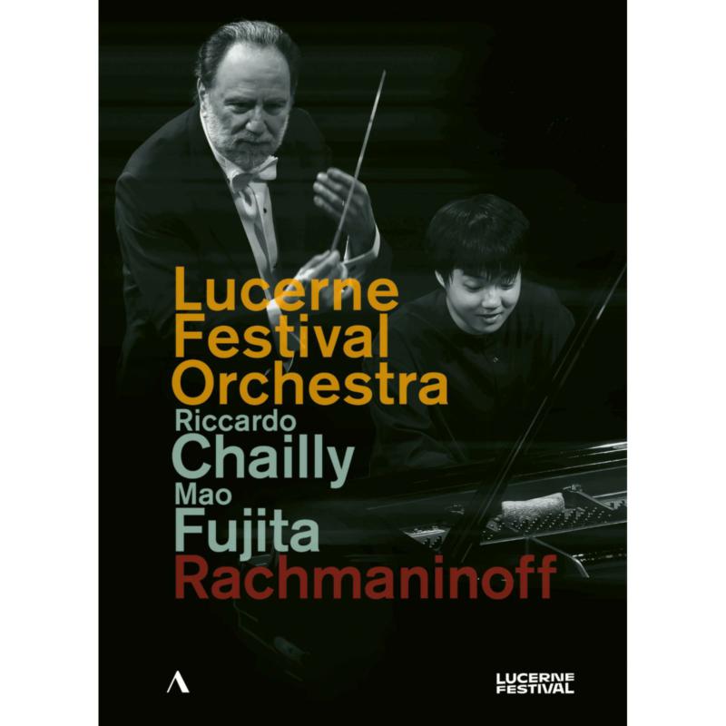DVD cover featuring Rachmaninoff, Chailly, and pianist Mao Fujita.