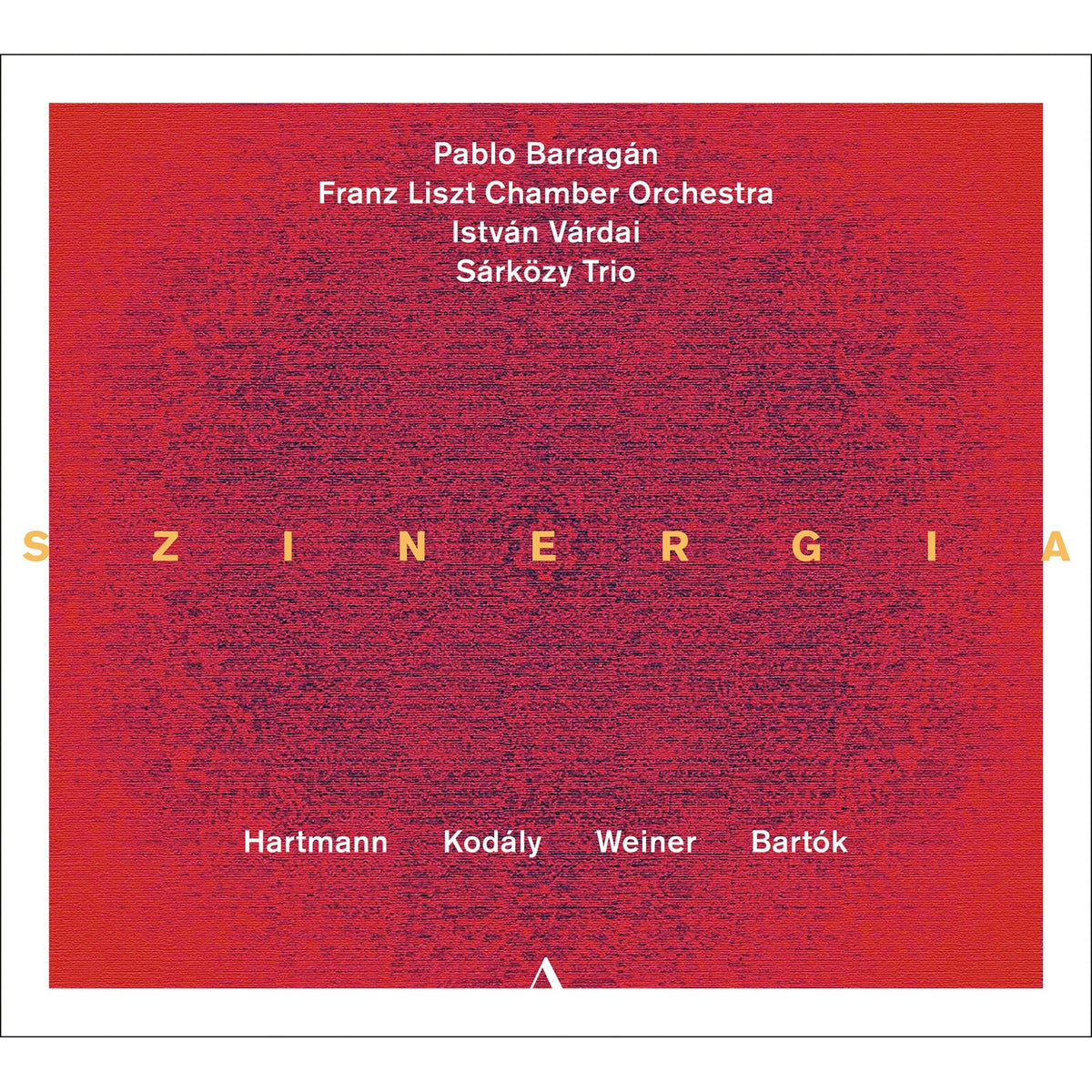 Red CD cover with white text listing musicians and composers.