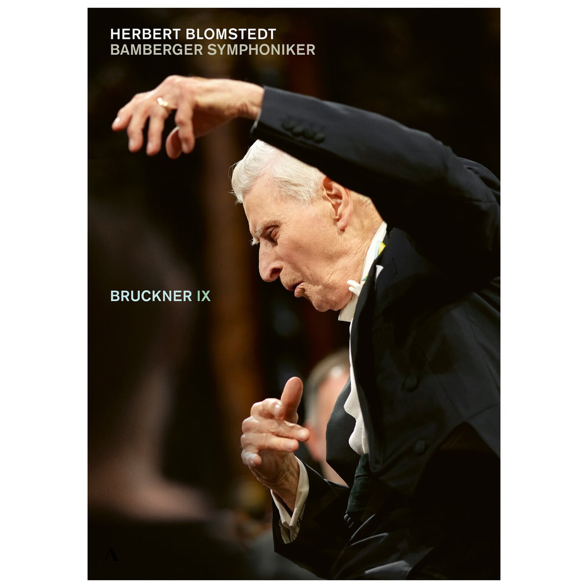 DVD cover featuring conductor Herbert Blomstedt leading an orchestra.