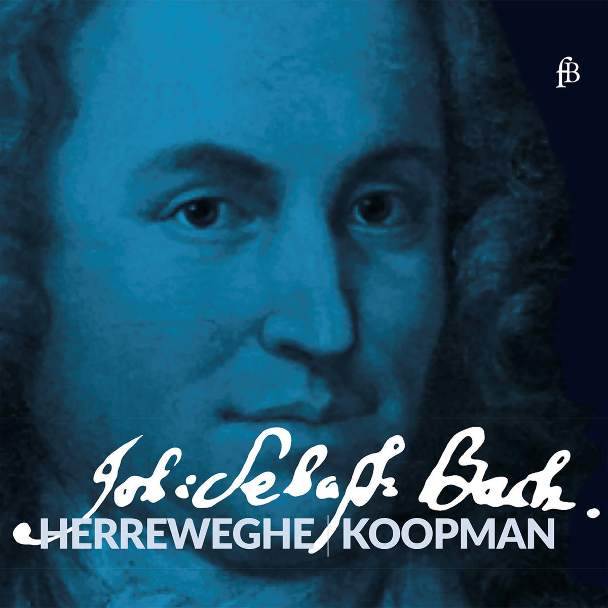 CD cover featuring a portrait of composer Johann Sebastian Bach.