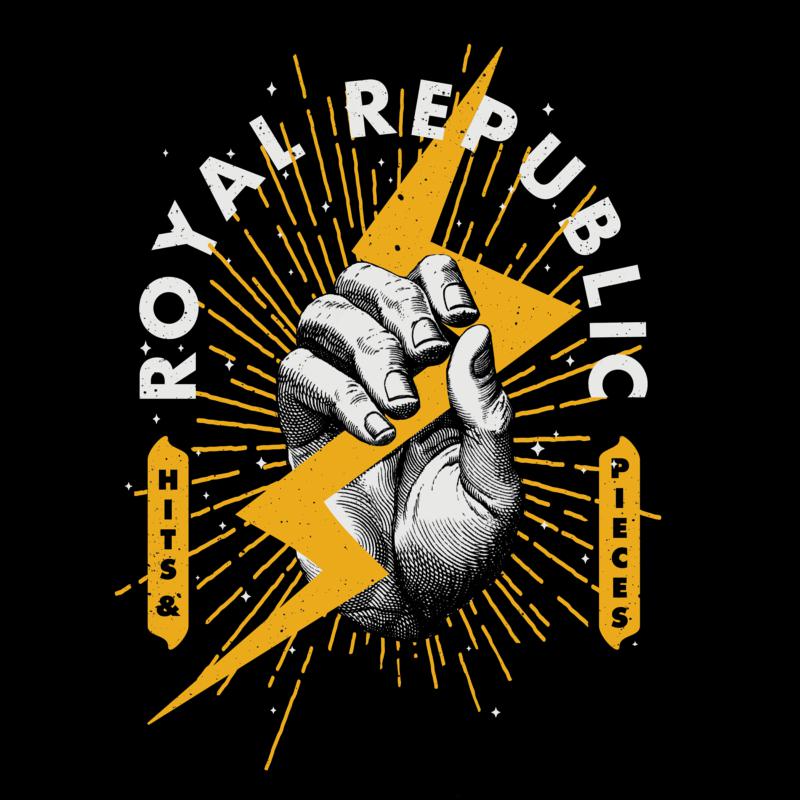 Royal Republic album artwork: a fist holding broken record pieces.