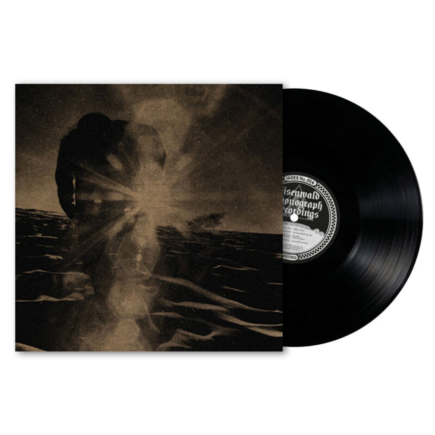Vinyl record with a sepia-toned portrait of a person on the cover.