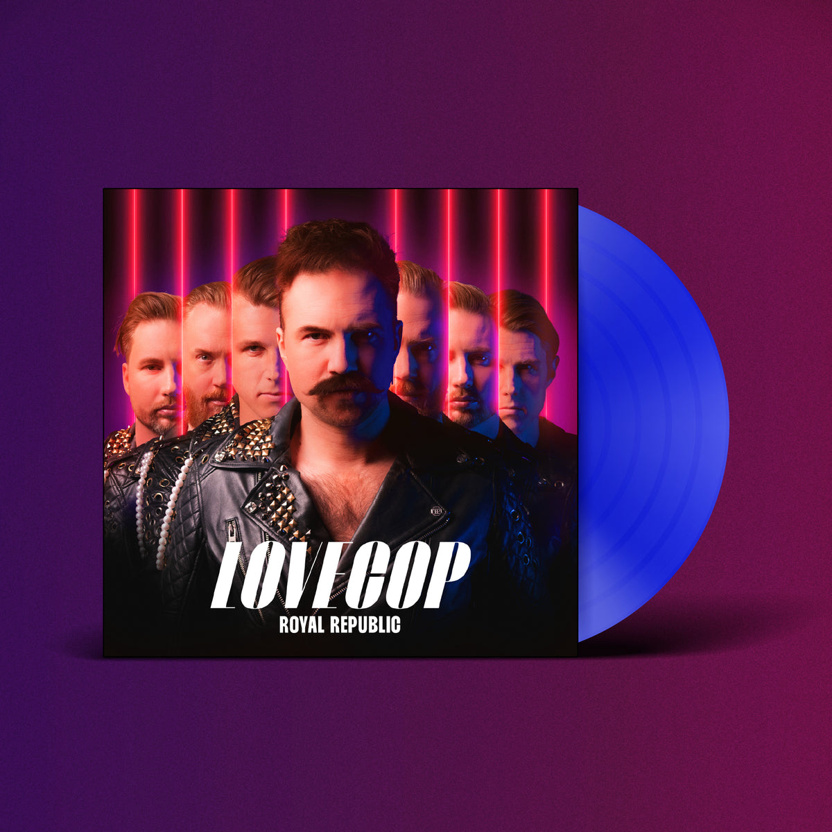 Royal Republic “Lovecop” vinyl record with band portrait album art.