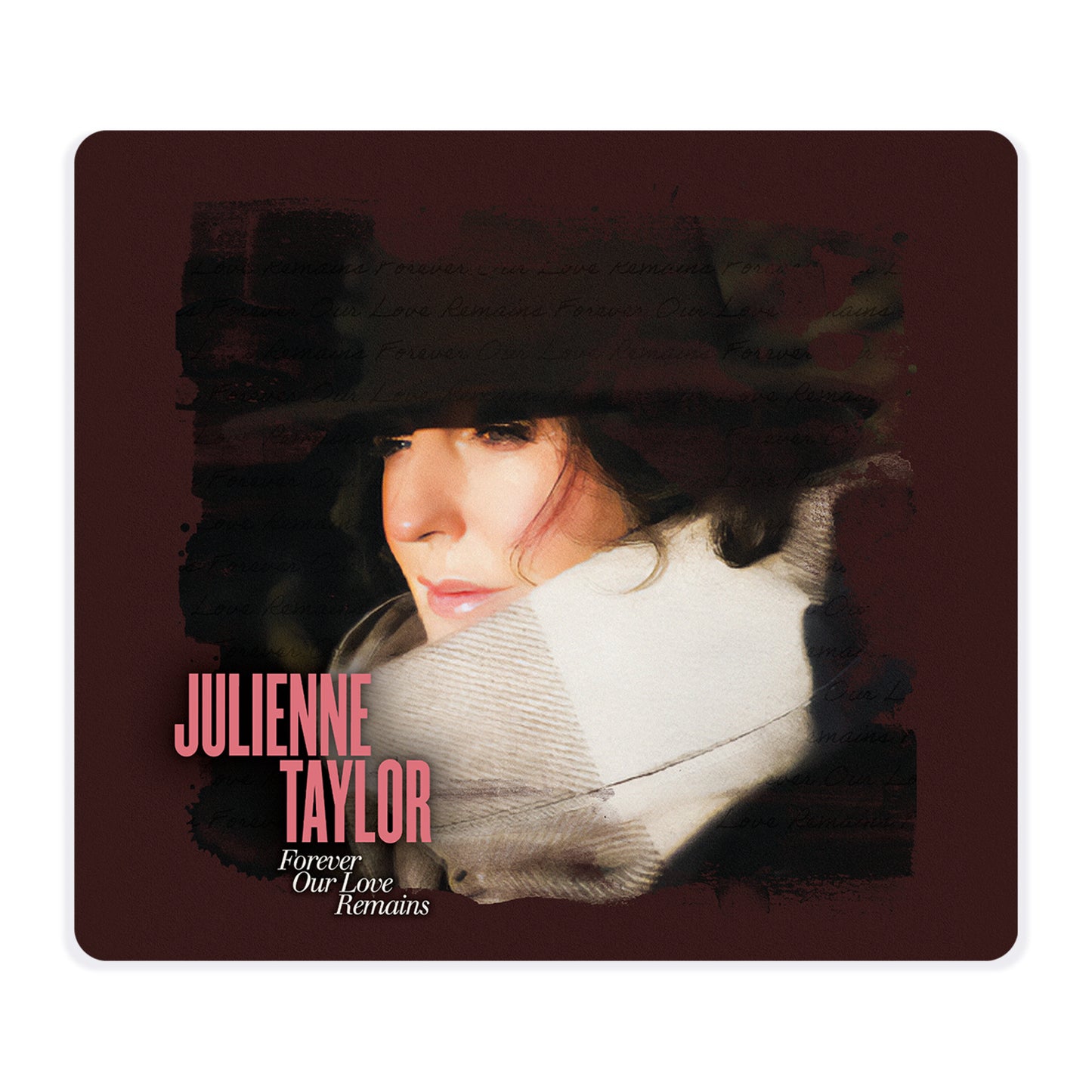 CD cover featuring Julienne Taylor in sepia tones, with text overlay.