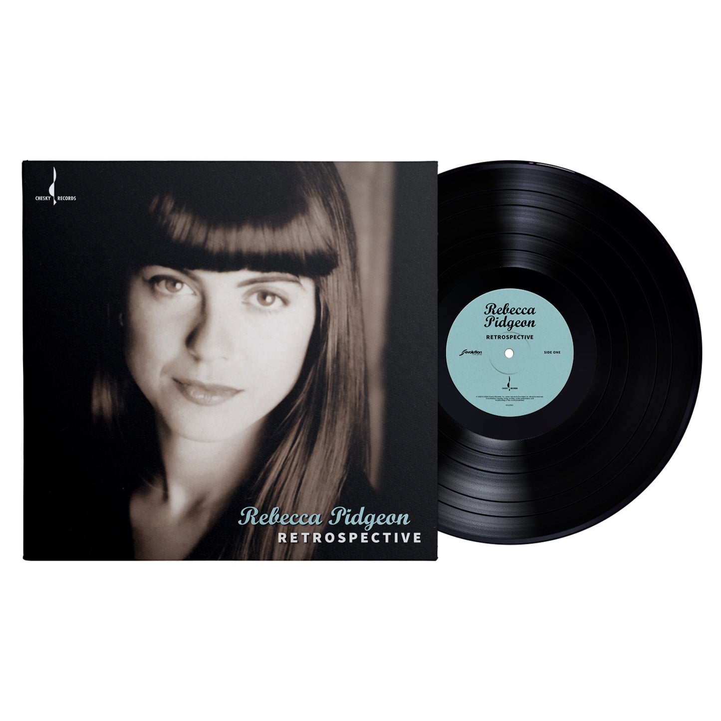 Rebecca Pidgeon "Retrospective" vinyl record with portrait cover art.