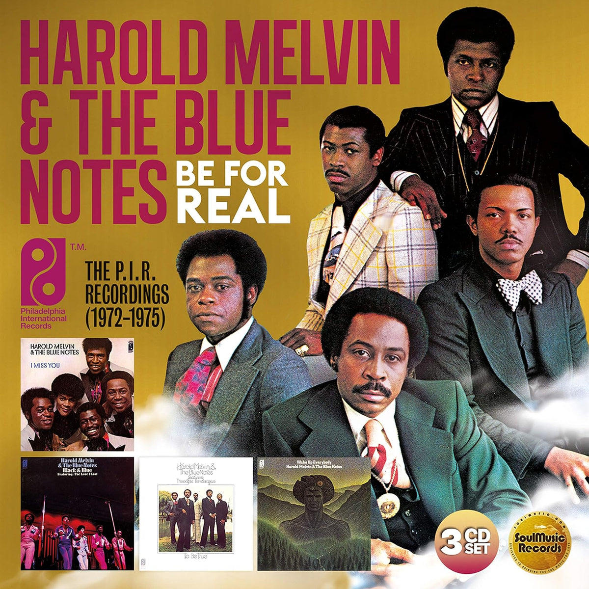 Harold Melvin & The Blue Notes "Be For Real" 3CD boxset cover.