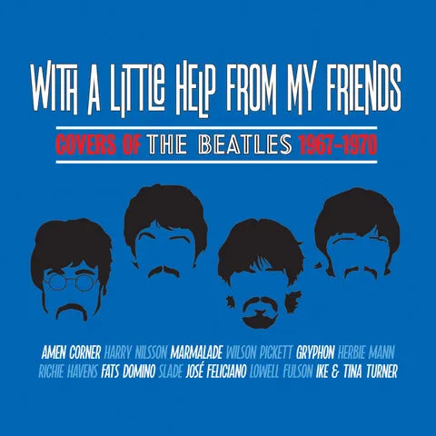 CD cover: "With a Little Help From My Friends" featuring Beatles-era silhouettes.