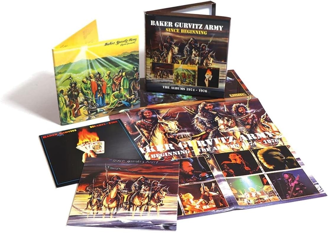 Baker Gurvitz Army "Since Beginning" CD box set with medieval-themed artwork.